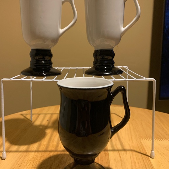 Three Vintage Hall Pedestal Coffee Cups 1274 & 1473 - Picture 1 of 5